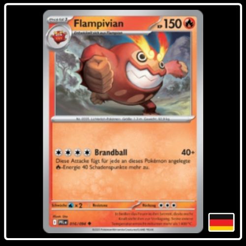 Flampivian 016/094 Pokemon Fatale Flammen