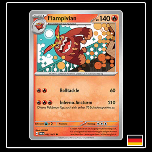 Flampivian Pokemon Karte 035/167 aus dem Set Maskerade im Zwielicht