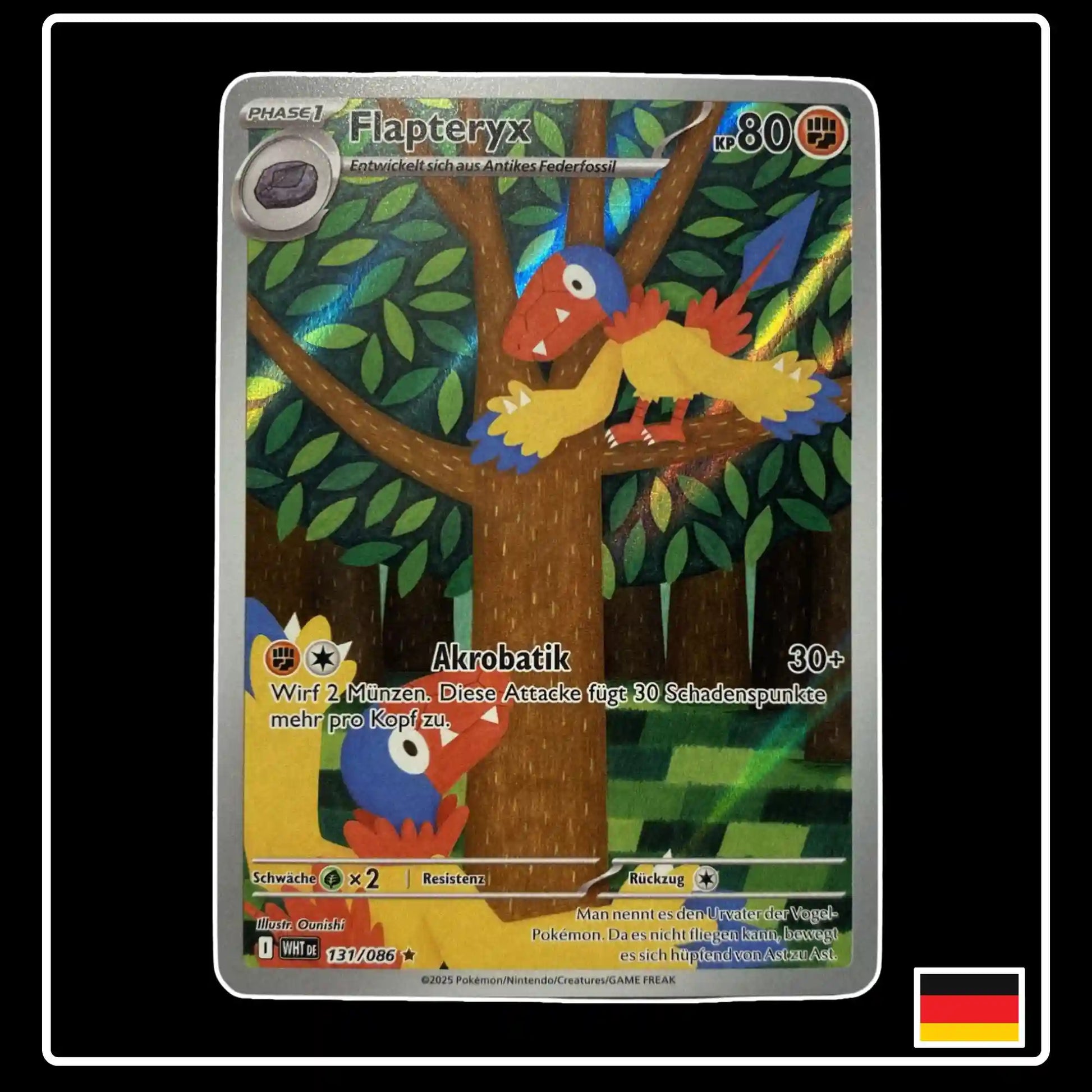 Flapteryx Illustration Rare 131/086 Pokemon Weisse Flammen