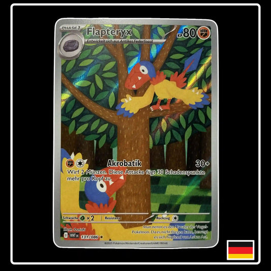 Flapteryx Illustration Rare 131/086 Pokemon Weisse Flammen