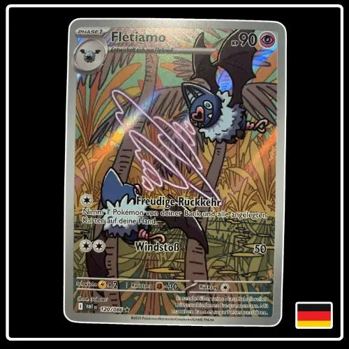 Fletiamo Illustration Rare 120/086 Pokemon Weisse Flammen