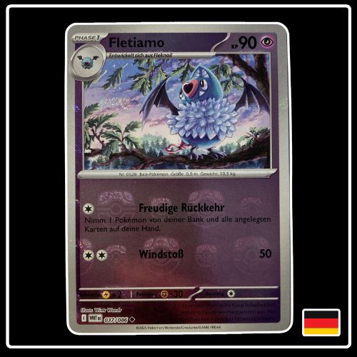 Fletiamo Meisterball 037/086 Pokemon Weisse Flammen