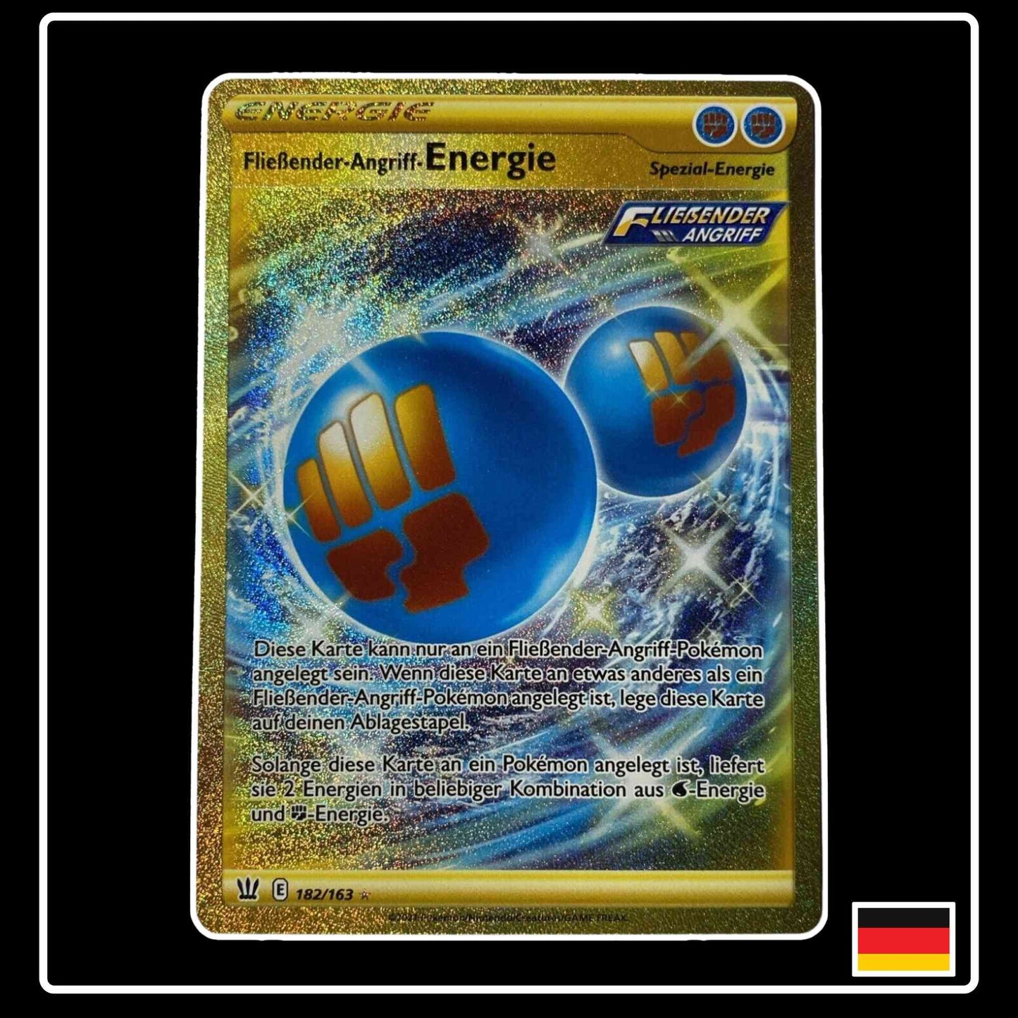 Fließender-Angriff-Energie GOLD 182/163 Kampfstile