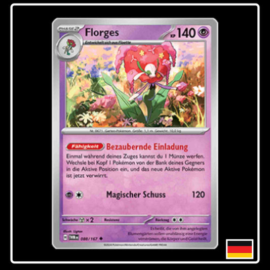 Florges Pokemon Karte 088/167 aus dem Set Maskerade im Zwielicht