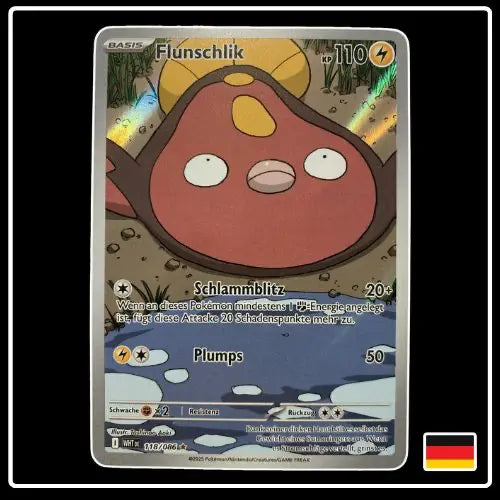 Flunschlik Illustration Rare 118/086 Pokemon Weisse Flammen