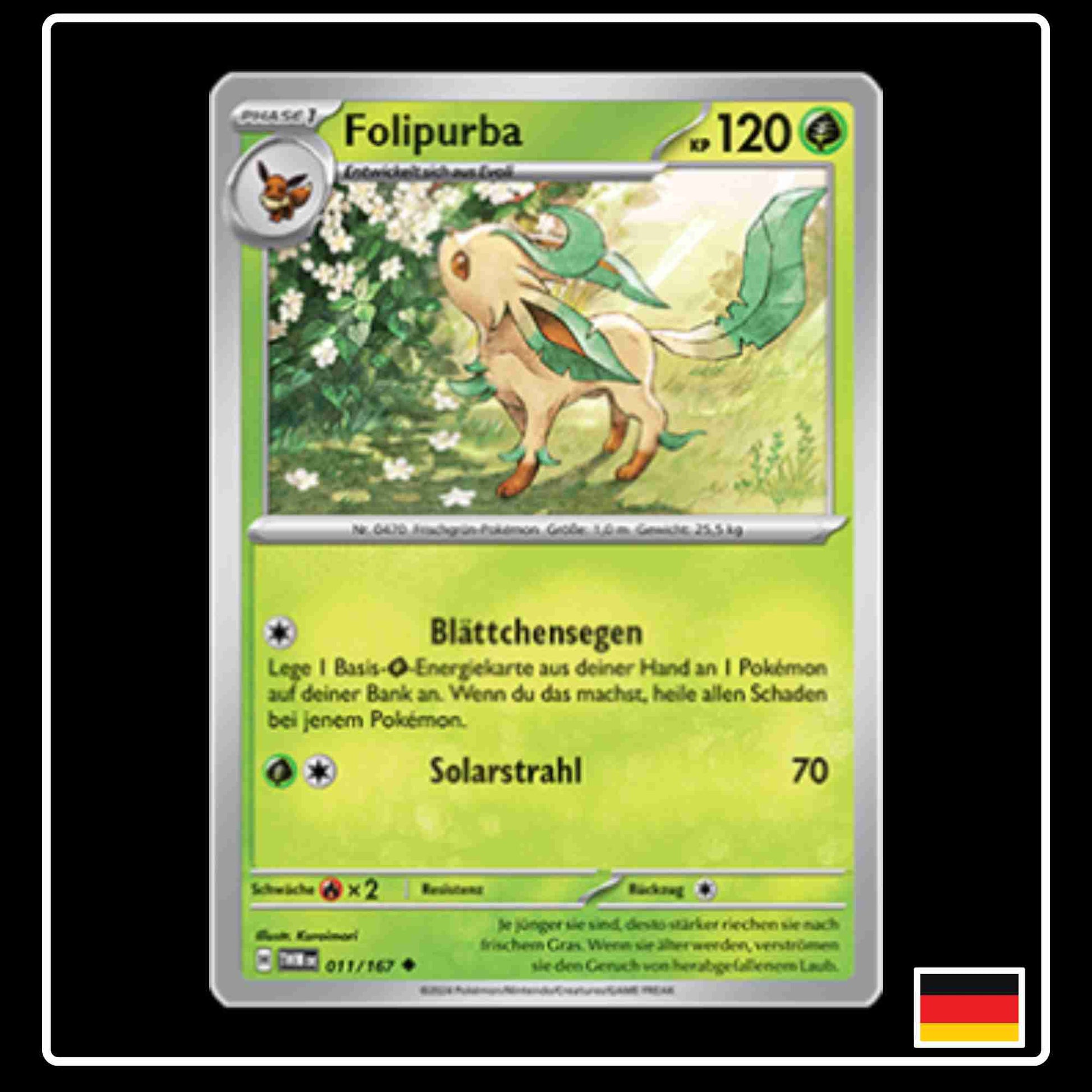 Folipurba Pokemon Karte 011/167 aus dem Set Maskerade im Zwielicht