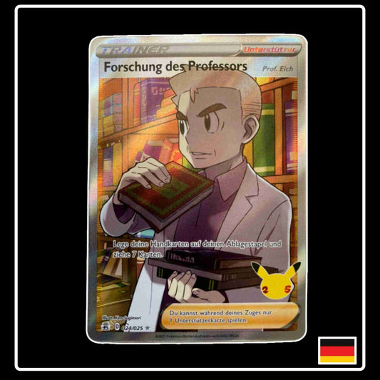 Forschung des Professors 024/025 Reprint Pokemon Karte aus dem Set Celebrations