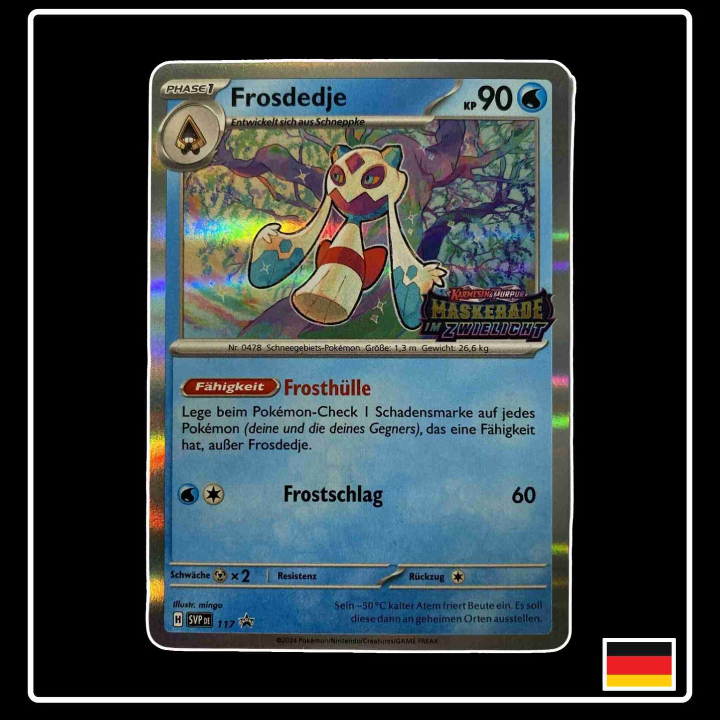 Fosdedje Holo Stamp Promo SVP DE 117 aus Pokemon Karmesin und Purpur