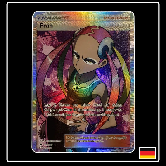 Fran Trainer Full Art 145/147 Pokemon Nacht in Flammen