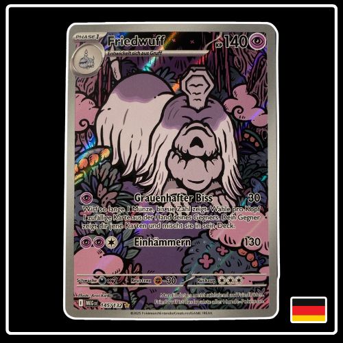Friedwuff Illustration Rare 145/132 Pokemon Mega Entwicklung