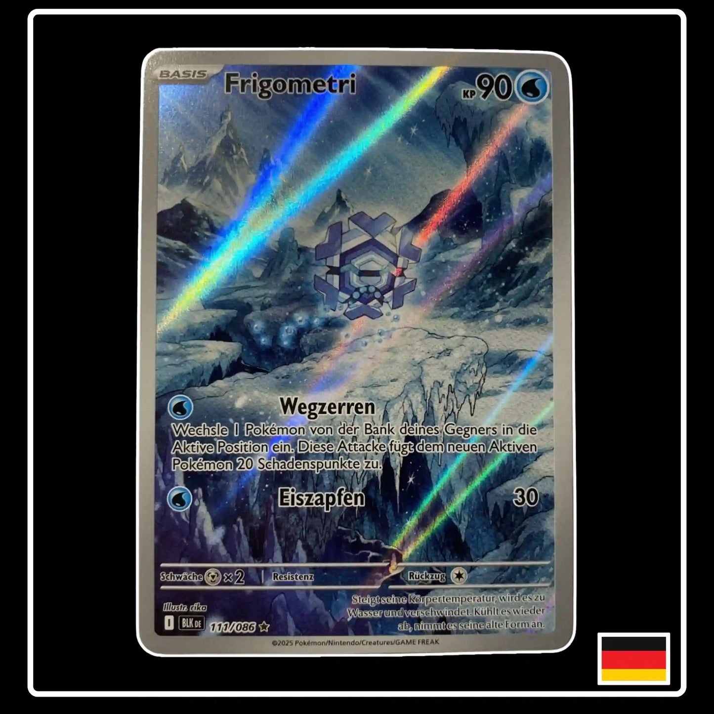 Frigometri Illustration Rare 111/086 Pokemon Schwarze Blitze
