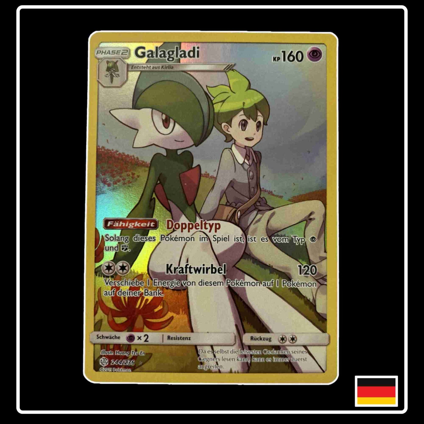 Galagladi Trainer Art Rare 244/236 aus dem Sonne & Mond Set Welten im Wandel