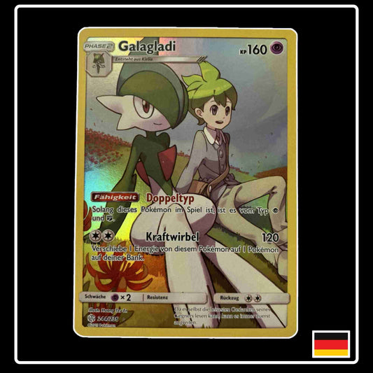 Galagladi Trainer Art Rare 244/236 aus dem Sonne & Mond Set Welten im Wandel