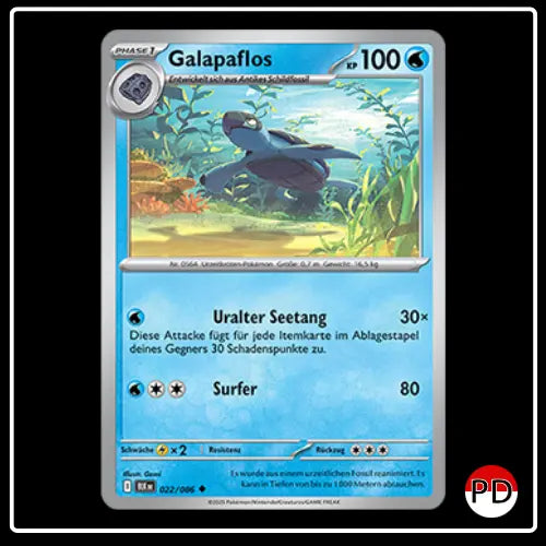 Galapaflos 022/086 Pokemon Schwarze Blitze