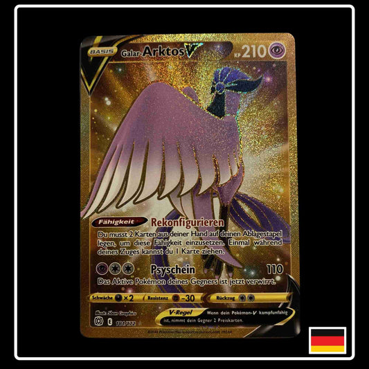 Galar-Arktos V Gold Pokemon Karte 181/172 Strahlende Sterne