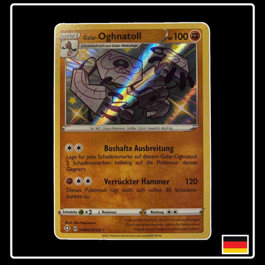 Pokemon Karte Galar-OghnatollShiny SV066/SV122 aus dem Schwert & Schild Set Glänzendes Schicksal