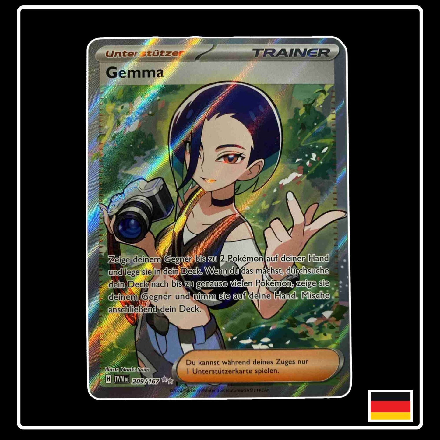 Gemma Full Art 209/167 aus dem Pokemon Set Maskeraden im Zwielicht