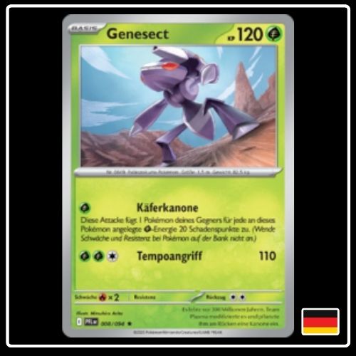 Genesect 008/094 Pokemon Fatale Flammen