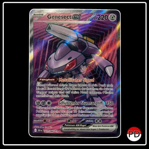 Genesect ex Full Art 161/086 Pokemon Schwarze Blitze