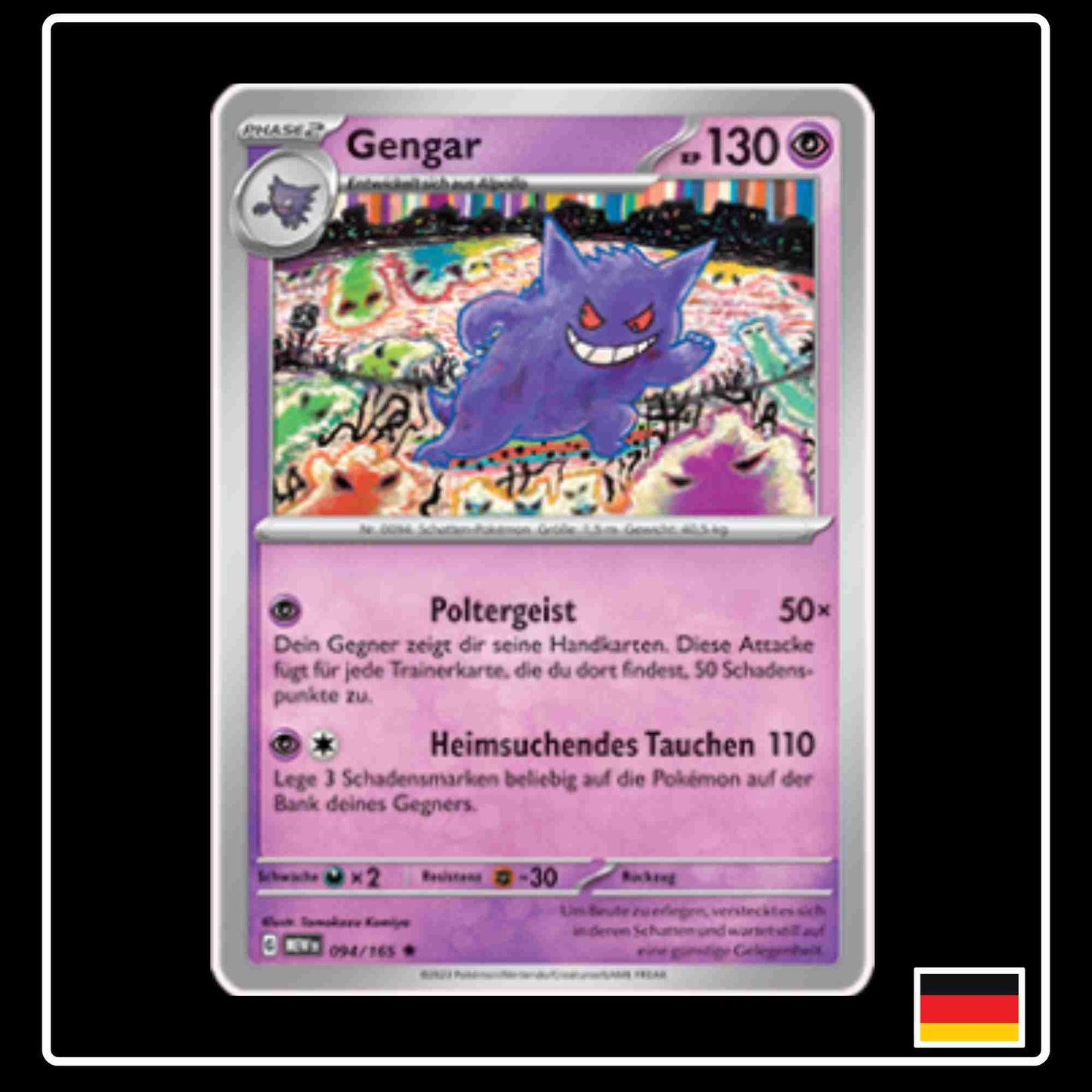 Gengar 094/165 aus dem Pokemon Set Karmesin & Purpur 151 