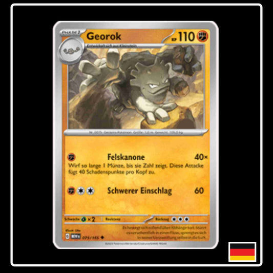 Georok 075/165 aus dem Pokemon Set Karmesin & Purpur 151 