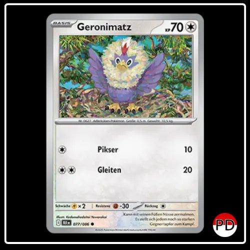 Geronimatz 077/086 Pokemon Schwarze Blitze