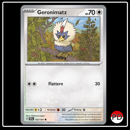 Geronimatz 152/191 Pokemon Stürmische Funken
