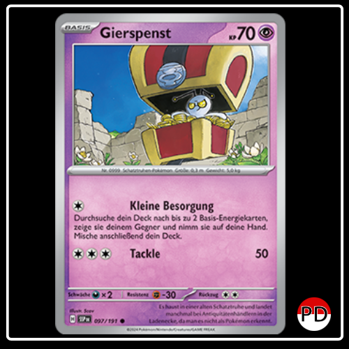 Gierspenst 097/191 Pokemon Stürmische Funken