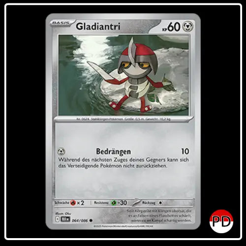 Gladiantri 064/086 Pokemon Schwarze Blitze