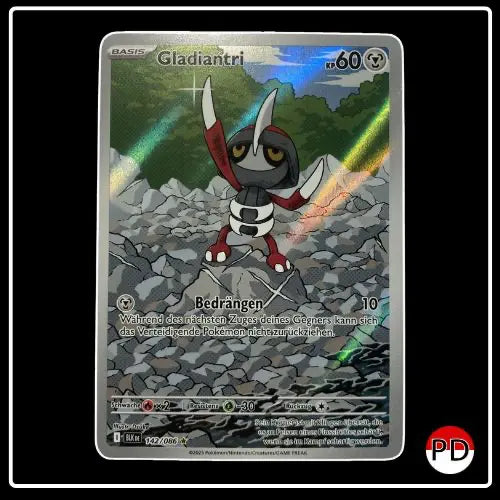 Gladiantri Illustration Rare 142/086 Pokemon Schwarze Blitze