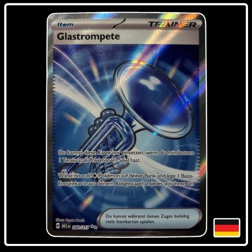 Glastrompete Trainer Full Art 260/217 Pokemon Erhabene Helden