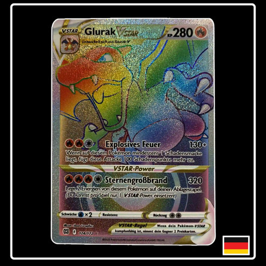 Glurak VSTAR Rainbow 174/172 Pokemon Strahlende Sterne