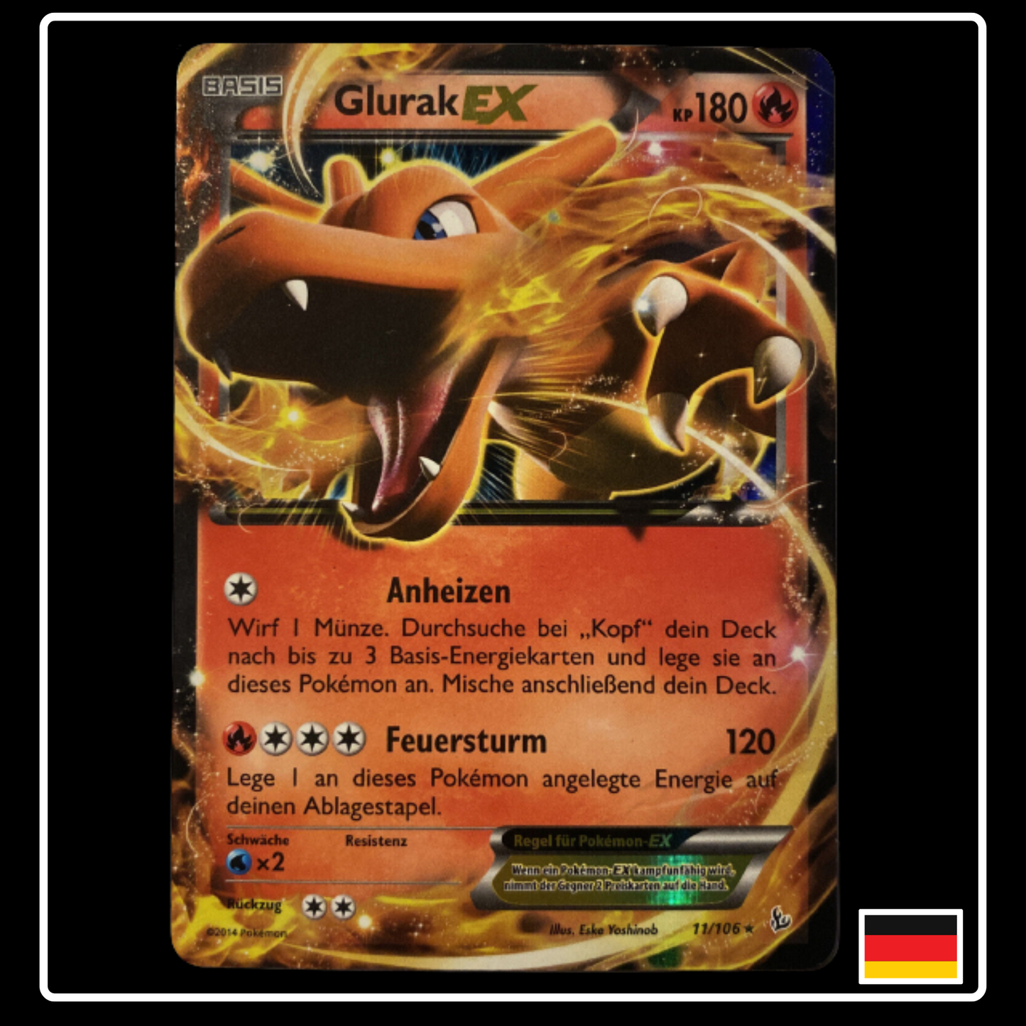 Glurak EX Deutsch 11/106 Flammenmeer