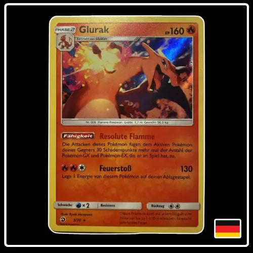 Glurak Holo 3/70 Pokemon Majestät der Drachen