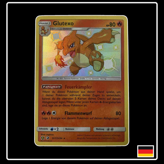 Glutexo Shiny Pokemon Karte SV7/SV94 aus dem Set Verborgenes Schicksal