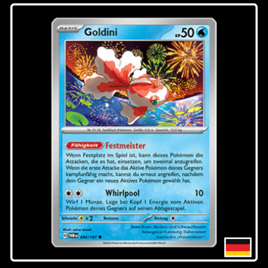 Goldini Pokemon Karte 044/167 aus dem Set Maskerade im Zwielicht