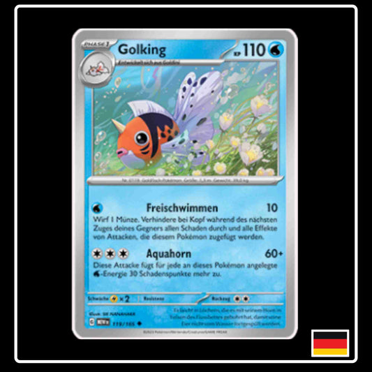 Golking 119/165 aus dem Pokemon Set Karmesin & Purpur 151 