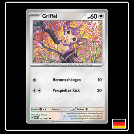 Griffel Pokemon Karte 137/167 aus dem Set Maskerade im Zwielicht