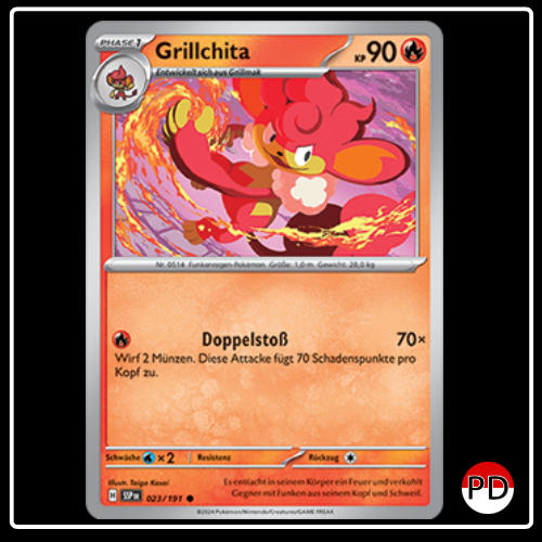 Grillchita 023/191 Pokemon Stürmische Funken Sammelkarten
