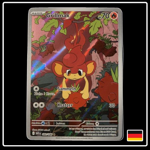 Grillmak Illustration Rare 099/086 Pokemon Weisse Flammen