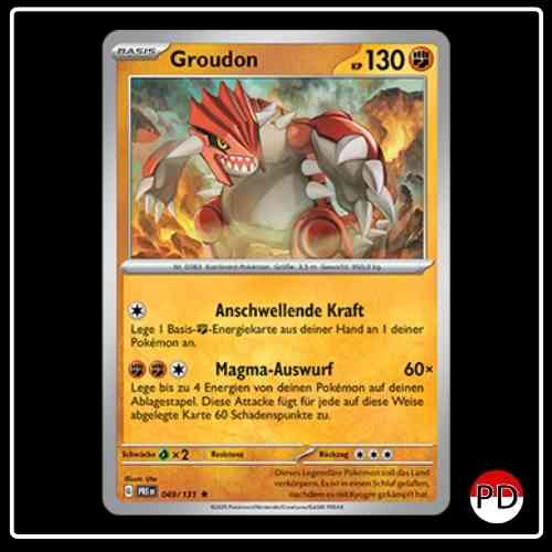 Groudon 049/131 Pokemon Prismatische Entwicklungen