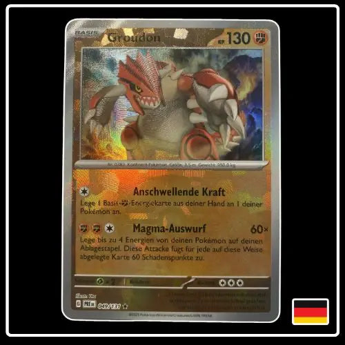 Groudon Meisterball 049/131 Pokemon Prismatische Entwicklungen