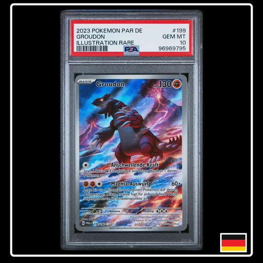 Groudon PSA10 199/182 Pokemon Paradox Rift