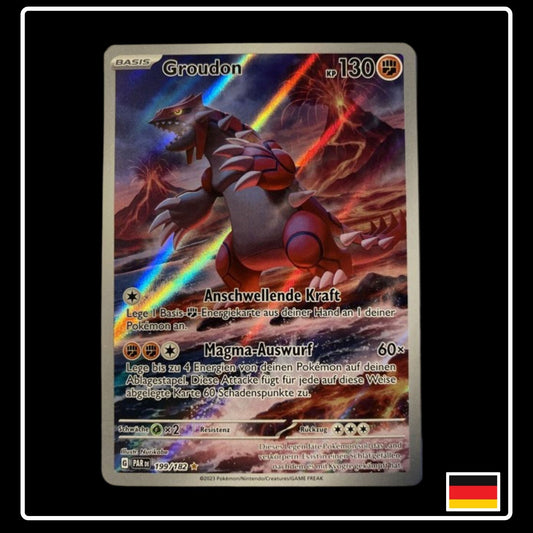 Groudon Art Rare Deutsch 199/182 Paradox Rift