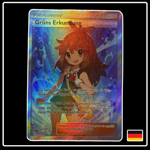 Grüns Erkundung Trainer Full Art 209/214 Pokemon Kräfte im Einklang