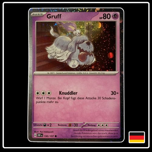 Gruff 100/197 Cosmic Holo Promo Obsidianflammen