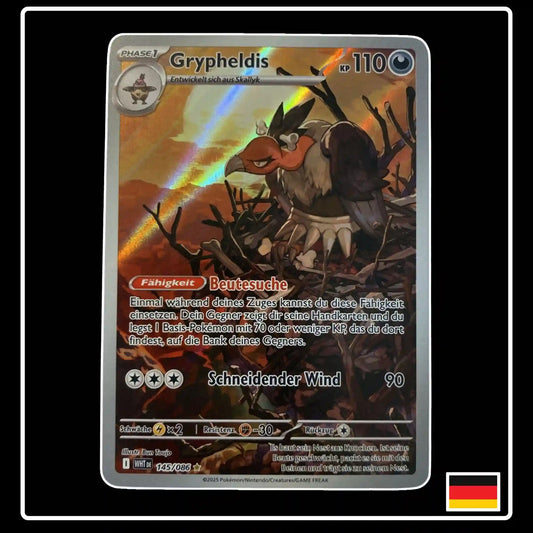 Grypheldis Illustration Rare 145/086 Pokemon Weisse Flammen