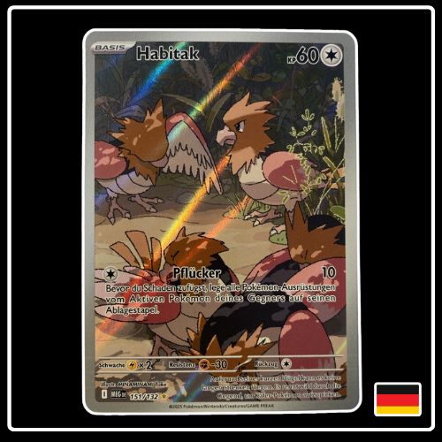 Habitak Illustration Rare 151/132 Pokemon Mega Entwicklung