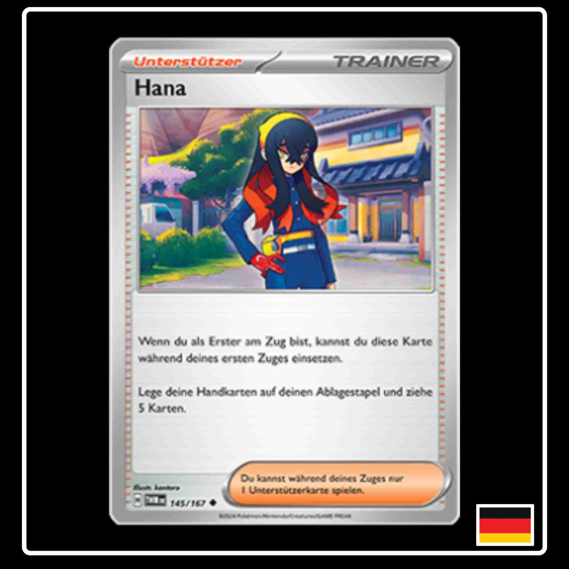 Hana Pokemon Karte 145/167 aus dem Set Maskerade im Zwielicht