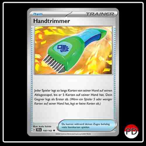 Handtrimmer 150/162 Pokemon Gewalten der Zeit